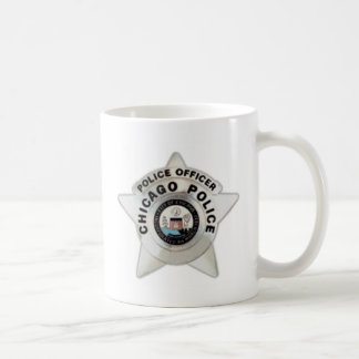 Caneca De Café Crachá da polícia de Chicago