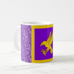 Caneca de café crachá da população Calontir