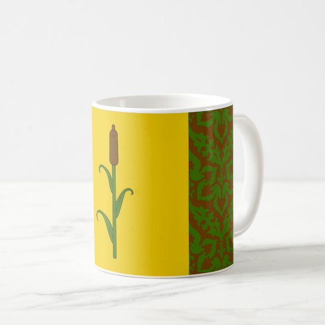 Caneca De Café Crachá da População Rokeclif (Frente Esquerda)