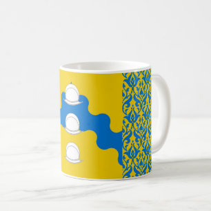 Caneca De Café Crachá da Populace do Rio de las Animas