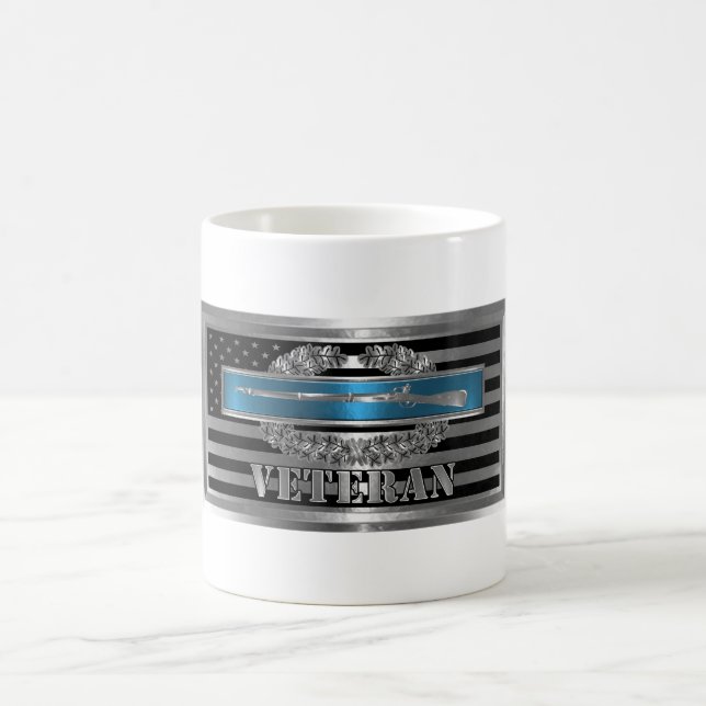 Caneca De Café Crachá de Combate Veterano à Infantryman (Centro)