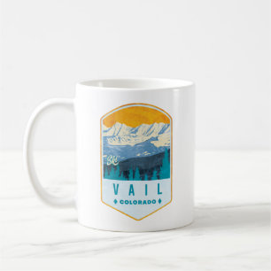 Caneca De Café Crachá de Esqui Vail