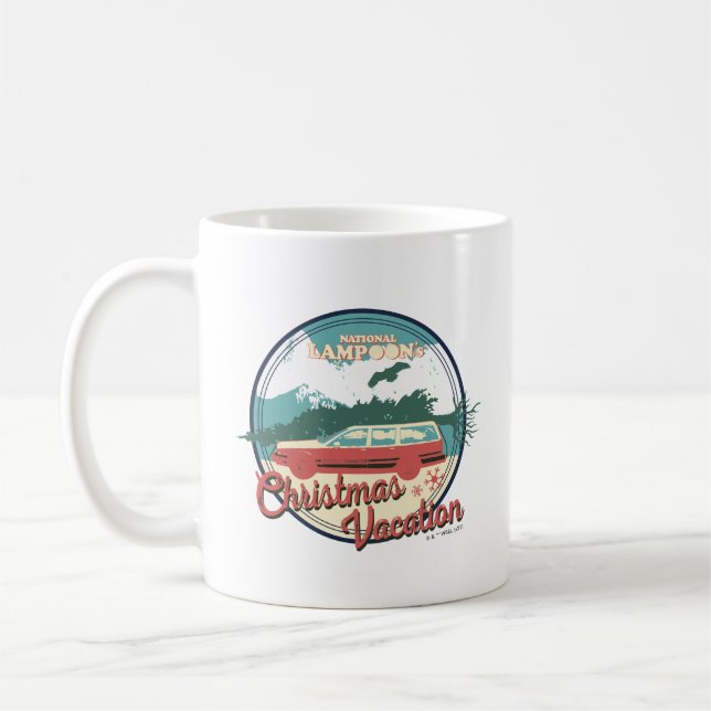 Caneca De Café Crachá de férias de Natal da National Lampoon (Esquerda)