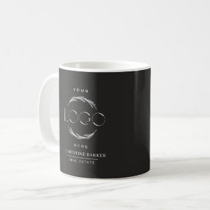 Caneca De Café Crachá de Nome de Corretor Moderno com Arco de Fot