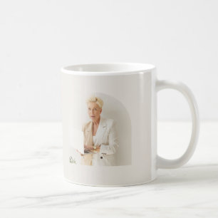 Caneca De Café Crachá de Nome de Corretor Moderno com Arco de Fot