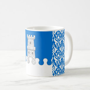 Caneca De Café Crachá de Populações de Cachorros Desumanos