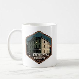 Caneca De Café Crachá de Viagem Vintage do Hotel Innsmouth Gilman