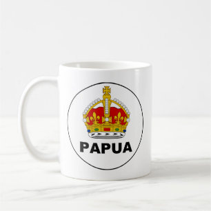 Caneca De Café Crachá o território Papua, Papuá-Nova Guiné