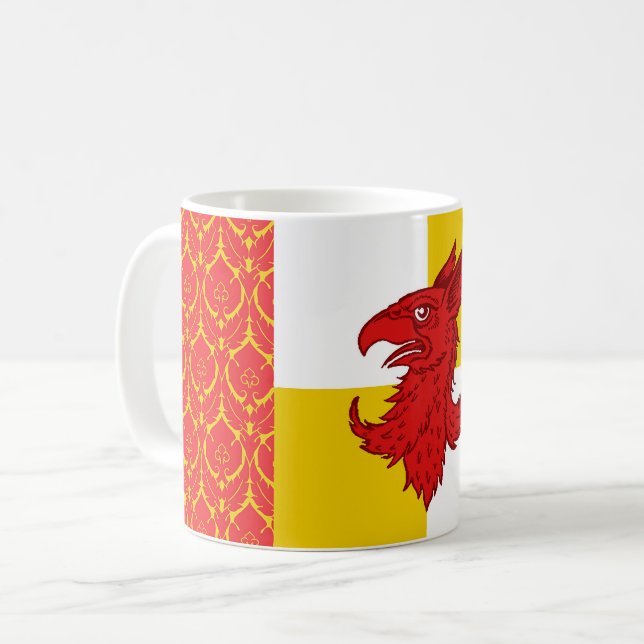 Caneca de café crachá popular de férias (Frente Esquerda)