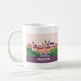 Caneca De Café Cracóvia Polônia Pastel Viagem – Castelo Wawel