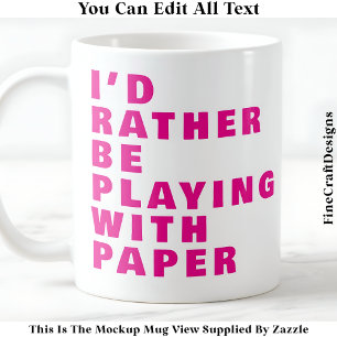 Caneca De Café Crafting Lover Mug, Artesanato Personalizado Cotaç