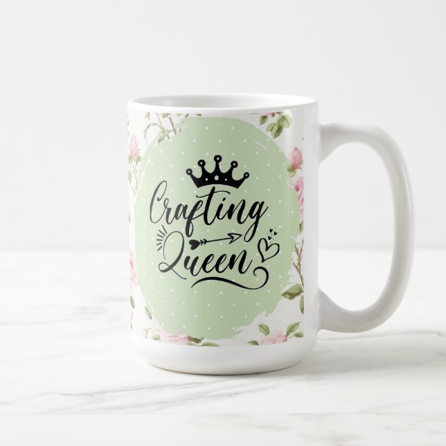 Caneca De Café Crafting Queen Coffee Mug (Direita)