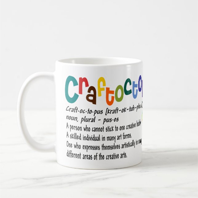 Caneca De Café Craftopus Crafter's Mug (Esquerda)
