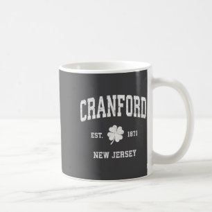 Caneca De Café Cranford Nova Jersey Vintage Shamrock Srts