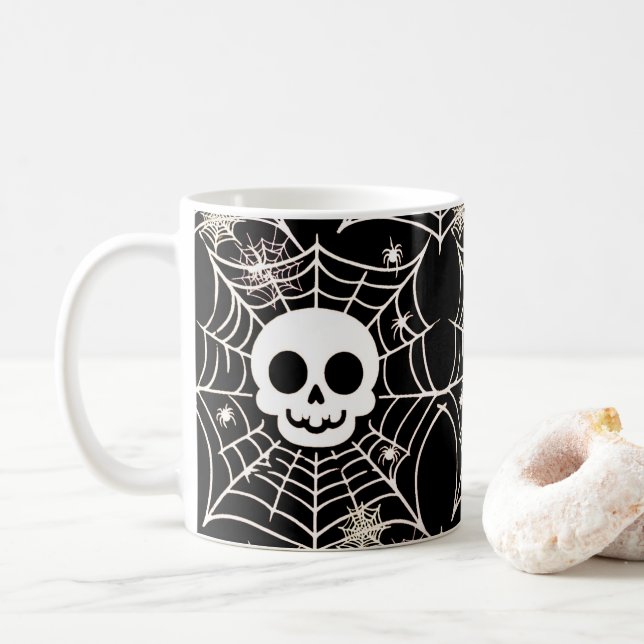 Caneca De Café crânio (Com Donut)