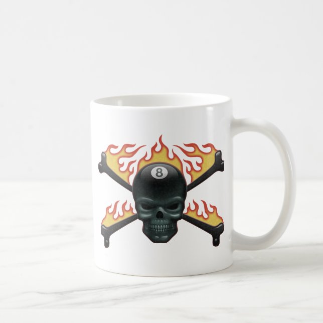 Caneca De Café Crânio 8 do ardor (Direita)