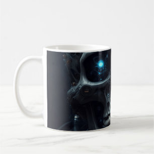 Caneca De Café Crânio cibernético