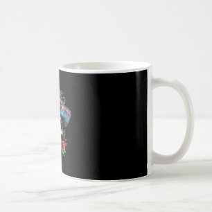 Caneca De Café Cranio de Açúcar Floral Dia dos Mortos Dia De Muer