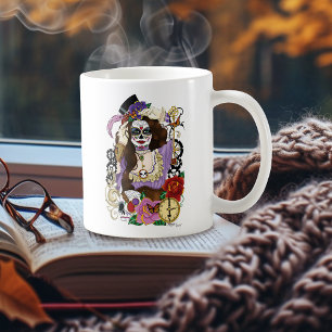 Caneca De Café Crânio de Açúcar Vazio