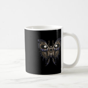 Caneca De Café Crânio de Borboleta Incrível - Pedra de Halloween
