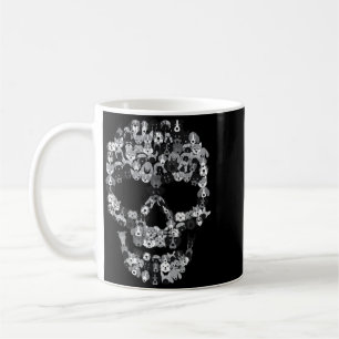 Caneca De Café Crânio de Cachorro - Esqueleto de Cachorro Sinistr
