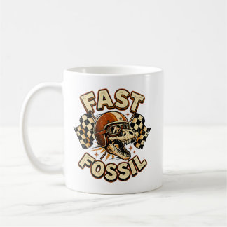 Caneca De Café Crânio de Dinossauro de Corrida Engraçado