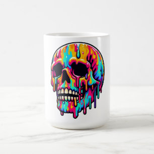 Caneca De Café Crânio De Fusão Vibrante