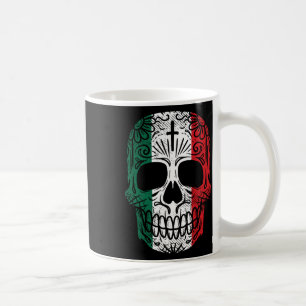 Caneca De Café Crânio do açúcar Pavilhão mexicano Cinco De Mayo D