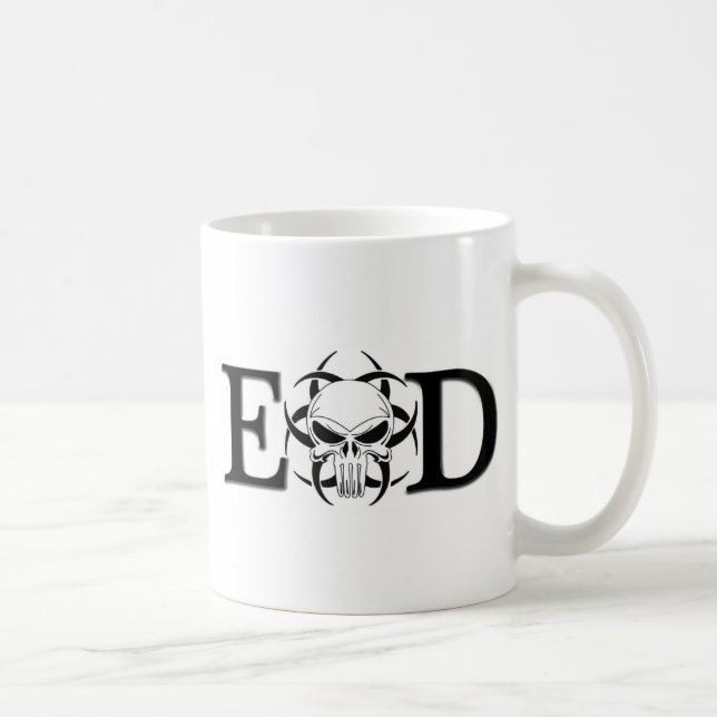 Caneca De Café Crânio do EOD (Direita)