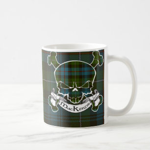 Caneca De Café Crânio do Tartan de MacKenzie