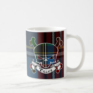 Caneca De Café Crânio do Tartan de Tilley