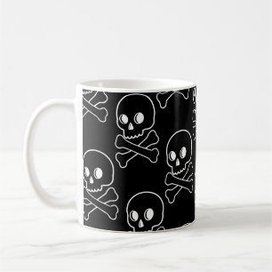 Caneca De Café Crânio E Crossbones