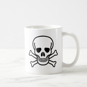 Caneca De Café crânio e crossbones