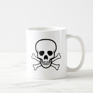 Caneca De Café Crânio e Crossbones Mug