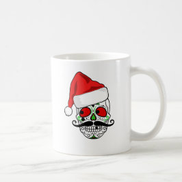 Caneca De Café Crânio engraçado do açúcar do Natal