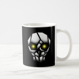 Caneca De Café Crânio Plantado com Olhos Brilhantes