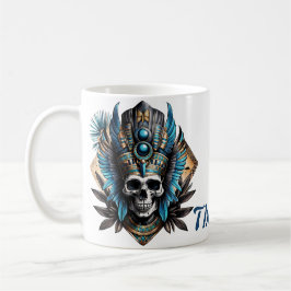 Caneca De Café Crânio que incorpora a aura mística