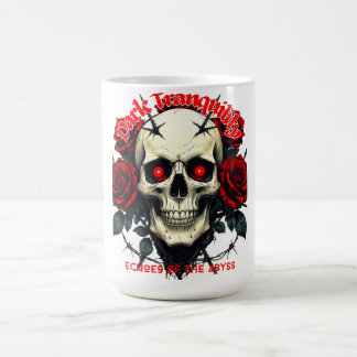 Caneca De Café Crânio & Rosas – Dark Tranquility