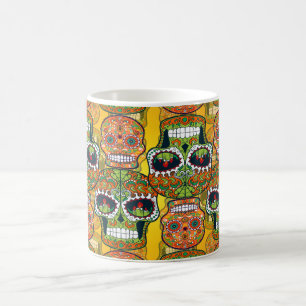 Caneca De Café Crânios De Açúcar