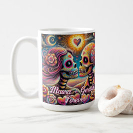 Caneca De Café Cránios de Açúcar no Passado Gize Personalizado