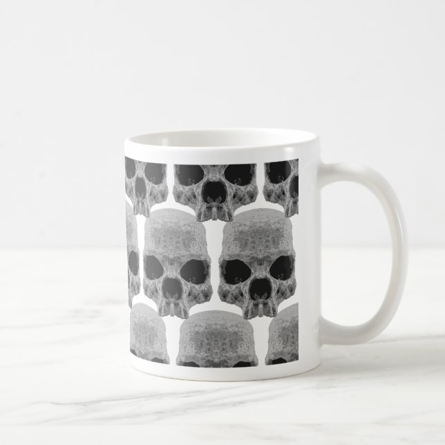 Caneca De Café crânios de gótico (Direita)