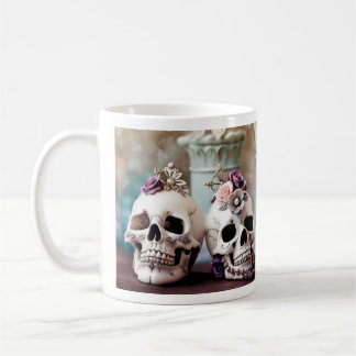 Caneca De Café Crânios Joias