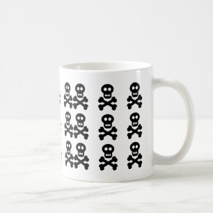 Caneca De Café Crânios pretos,