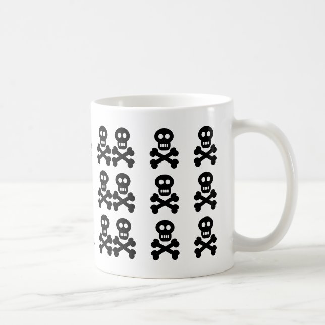 Caneca De Café Crânios pretos, (Direita)