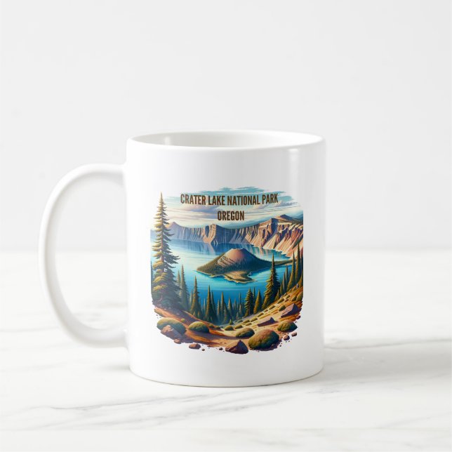 Caneca De Café Crater Lake National Park Oregon (Esquerda)