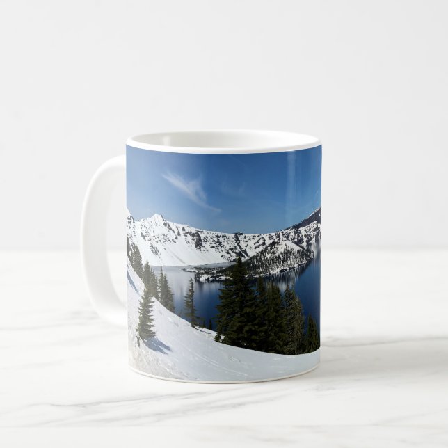 Caneca De Café Crater Lake, Oregon (Frente Esquerda)