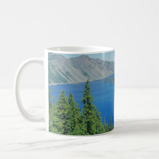 Caneca De Café Crater Lake Wenound Foto Cênica (Esquerda)