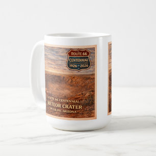Caneca De Café Cratera do Meteoro Winslow Arizona 66