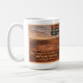 Caneca De Café Cratera do Meteoro Winslow Arizona 66