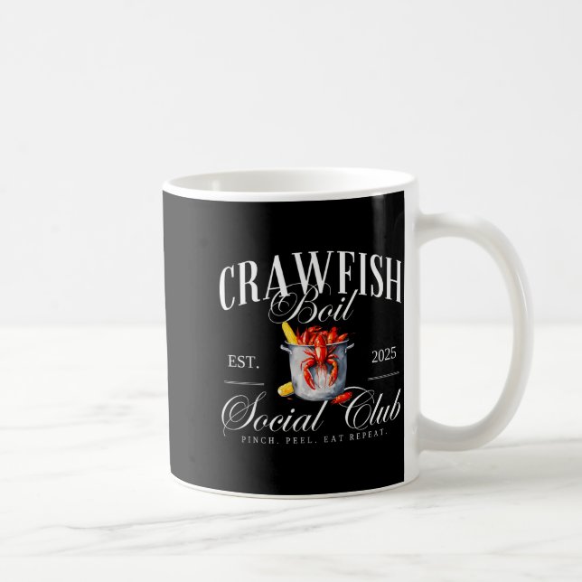 Caneca De Café Crawfish Boil Social Club Cajun Seafood Festival S (Direita)